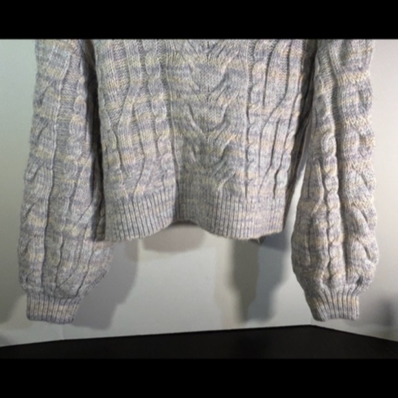 L*Space Ojai Pullover Sweater Cable Chunky Knit Cropped Multicolor Size S - NWT - Picture 11 of 16